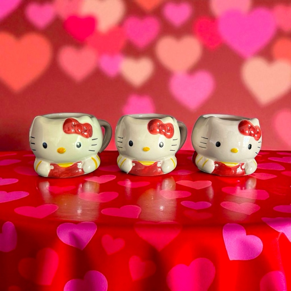 Hello Kitty Sanrio Japan Mini Mugs Set of 3